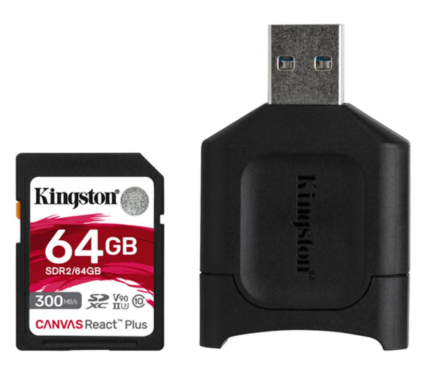 Kingston 64GB Canvas React Plus 300MB/260MB/s - 550462 - zdjęcie